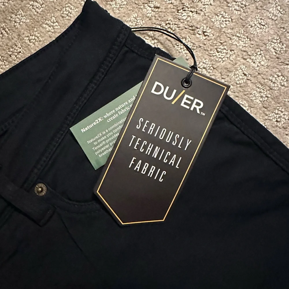 NEW Du/er Duer slim fit no sweat pants navy blue size 30x30